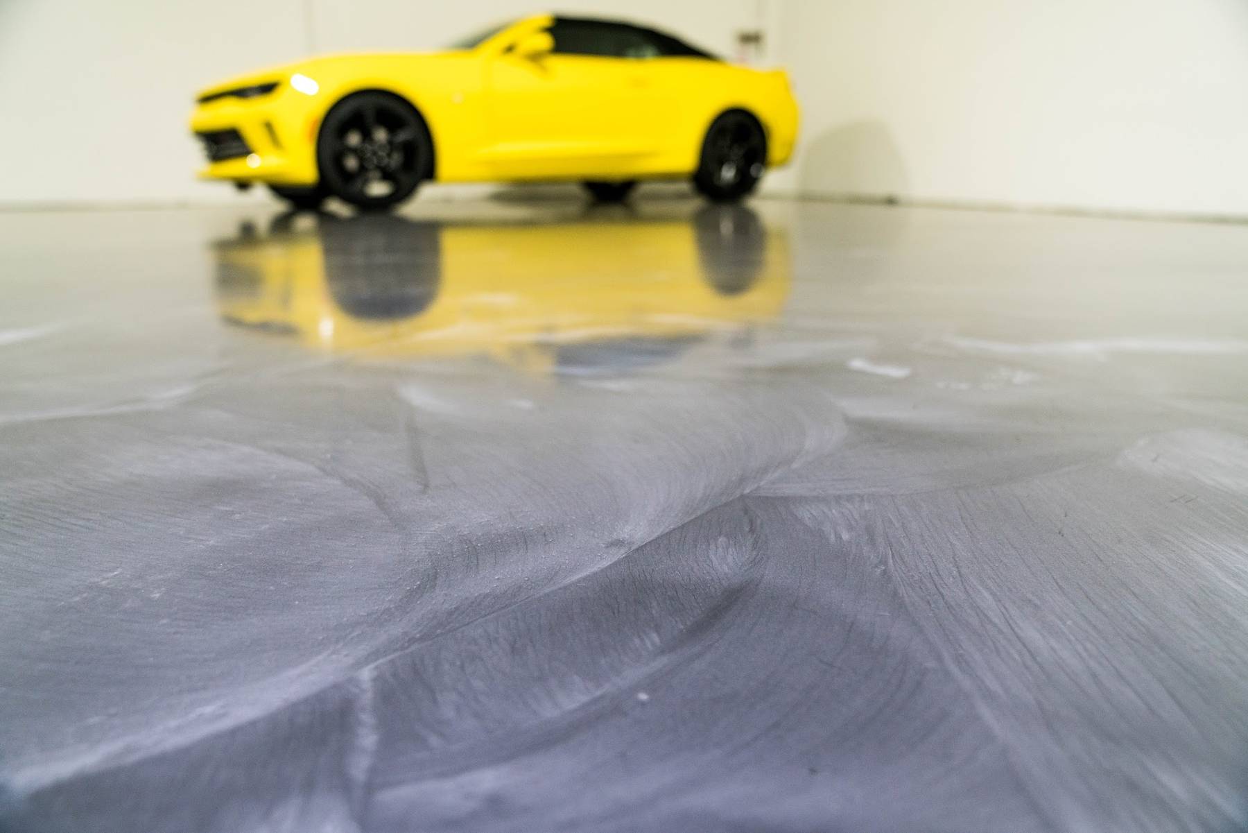 Example of a coated floor finish